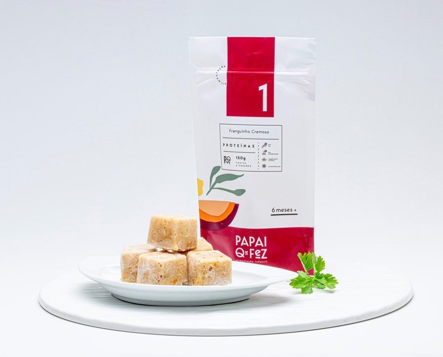 Franguinho Cremoso Cubos 150g Papai Que Fez