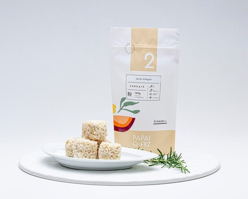 Arroz Integral Cubos 150g Papai Que Fez
