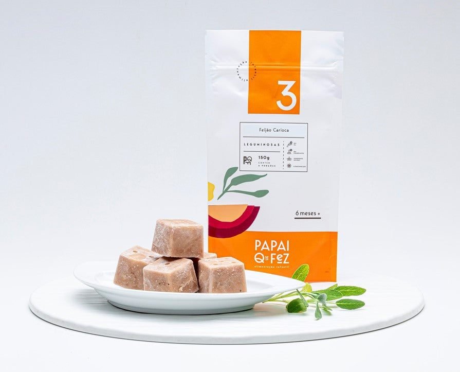 Feijão Carioca Cubos 150g Papai Que Fez