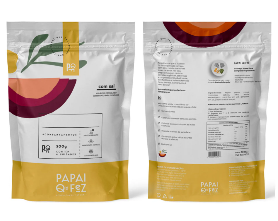 Duo Inhame Alho Poró e Batata Doce Roxa 200g Papai Que Fez