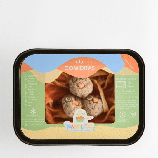 Prato Talharim c/ Almôndegas PIUPI 250g Panelitas - Imagem 3