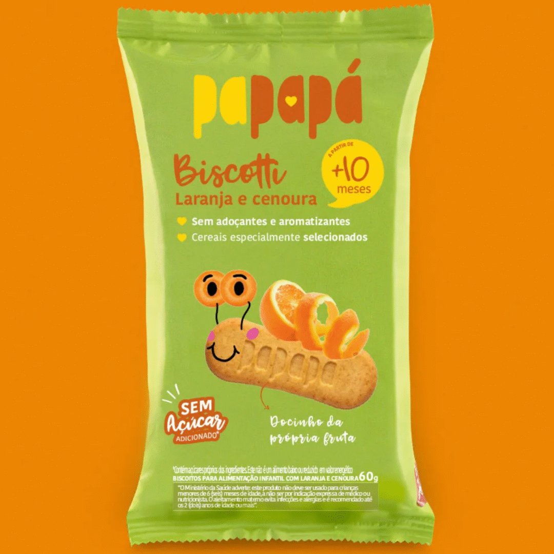Biscotti Laranja e Cenoura 60g Papapá