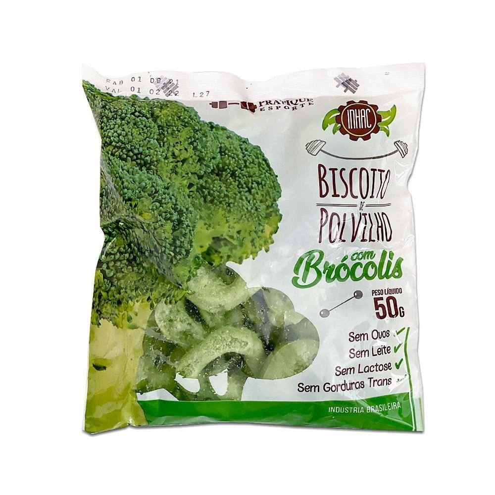 Biscoito Polvilho de Brócolis 50g Inhac